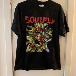 VINTAGE 2002 SOULFLY TOUR TSHIRT SIZE LARGE